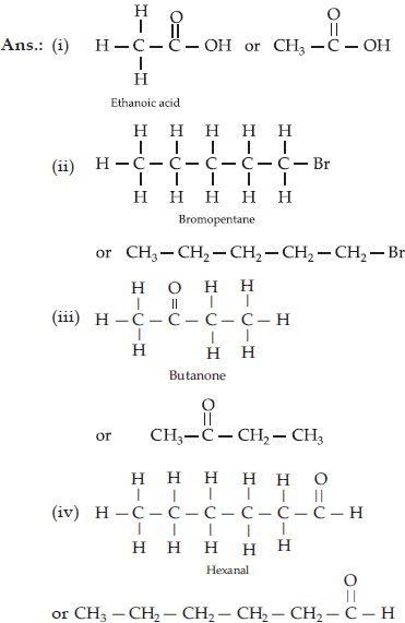 NCERT Solutions : Carbon and its Compounds (Chemistry) Class 10